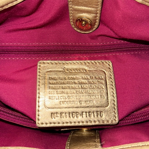 Coach Peyton Tattersall Tote Handbag - Picture 7 of 11